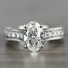 925 Silver Filled Ring Women Fashion Cubic Zircon Wedding Jewelry Gift Sz 6-10