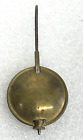 Antique French Adjustable Brass Bakers Wall Clock Pendulum 4 1/4