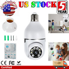 Panorama Screw in Light Bulb Security Camera Outdoor 2.4G/5G Wi-Fi 1080P Smart