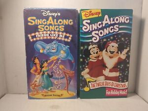 Disneys Sing Along Songs - The Twelve Days of Christmas & Friend Like Me VHS