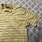 Masters Collection Corner Mercerized Yellow Striped Polo Men's Large