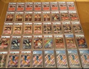 Graded Pokemon Card Collection; Graded Pokemon Lot GUARANTEED GRADED CHARIZARD! 