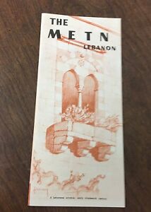 Vintage The METN Lebanon Brochure