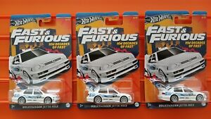 2024 Hot Wheels Fast & Furious HW Decades of Fast Volkswagen Jetta MK3 Lot of 3