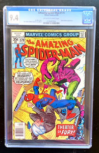 Amazing Spider-Man #179 - CGC 9.4 OWW.  Green Goblin. Marvel - 1978