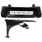 Bumper Cover Kit For 2008-2010 Honda Accord Front 4-Door 2pc (For: 2008 Honda Accord)