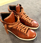Tom Ford Whiskey Brown Embossed Leather Sneakers 10US, 43EU