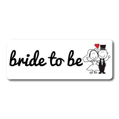 Bride to Be Magnet Decal, 3x8 Inches, Automotive Magnet for Car Truck SUV