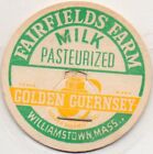 Milk Bottle Cap - Fairfields Farm - Williamstown, Massachusetts -GOLDEN GUERNSEY