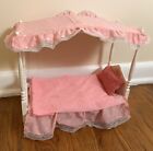 Vintage Barbie Mattel Pink Canopy Bed 1982
