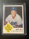 Maury Wills 1963 Fleer #43 Rookie Card Los Angeles Dodgers NL MVP