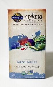 MyKind Organics Men's Multi vitamin 120 Vegan Tablets Garden EXP 01/2026