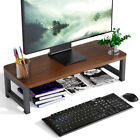 Monitor Stand Riser, Wood Organizer Stand for PC Laptop Printer Computer iMac