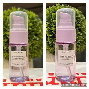 2 Glow Recipe Blueberry Bounce Gentle Cleanser Hydrating 30mL 1oz. Travel Size