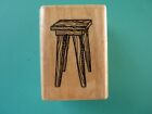 Household Wooden Stool STAMP CABANA Rubber Stamp