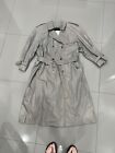 Vintage London Fog Women’s Gray/tan Long Belted Trench Coat Size 12