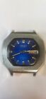 Vintage Seiko Men's Day Date Automatic Watch Seventeen Jewels Blue Dial