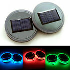 2x Universal LED Car Cup Holder Light Mat Pad Drink Coaster Auto Accessories