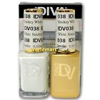 DND DIVA Gel Nail Polish 0.5oz LED/UV Color Gel Duo DV038- Smokey White