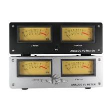 Voice Control Square Analog VU Meter Alloy Panel and LED Warm Backlit Wire-free