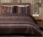 Clayton 3-Piece Washed Southwestern Lodge Tribal Coverlet Bedspread Quilt Set