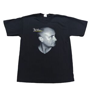 Phil Collins First Final Farewell Concert Tour Shirt 2004 Size Large Rock Black