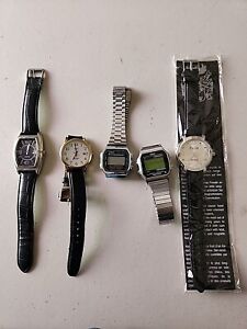 Mens Watch Lot Of 5 AS IS