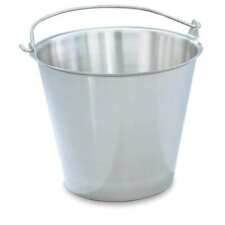Vollrath 58130 Tapered S/S 12.5 Quart Dairy Pail with Handle