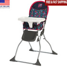 Simple Foldable High Chair Booster Seats W/ 3-position Adjustable Tray Outdoor