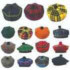 Men's & Women’s Highland Tam O Shanter Hat Bonnet Traditional Tammy Cap One Size