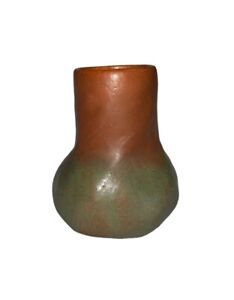 New ListingVan Briggle Pottery Mountain Crag 1920's-30's Violet Leaves/Onion vase shape 645