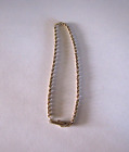 14k Gold Rope Chain Bracelet Hallmarked 7.5 inches Solid Yellow Gold
