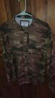 Poncho Shirt Men's M Slim Fit In Camo Magnets,Vented, Outdoors Shirt Quick Dry