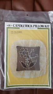 MH Vintage Candlewick 7x7 Pillow Kit Fall Flowers