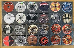 Lot Of 24 Metal CD’s, used, Fight, Hatebreed, Hanford, NO INSERTS/CASES