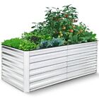 269Gal Galvanized Raised Garden Bed Outdoor Thickened Metal Planter Garden Box