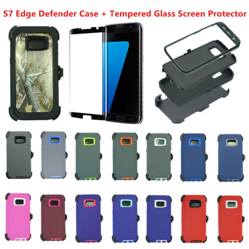For Samsung Galaxy (S7 Edge) Case Cover Shockproof (Fits Otterbox Defender Clip)