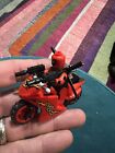 Deadpool with motorcycle, 2 guns and 2 swords