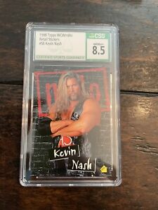 1998 Topps WCW Kevin Nash Card WWE Graded CSG 8.5