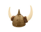 Adult Nordic Viking Barbarian Helmet with Faux Fur Horns Costume Accessory