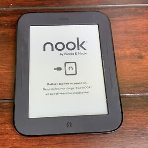 Barnes & Noble Nook Simple Touch 6in eBook Reader - Black NEEDS BATTERY