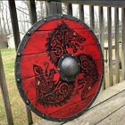 Medieval Eivor Valhalla Raven Viking Battle Shield Dragon Pattern Prop Ornaments