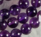 8mm Natural Russican Amethyst Gemstones Round Loose Beads 15'' AAA +