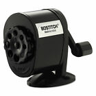 Bostitch Counter-Mount/Wall-Mount Antimicrobial Manual Pencil Sharpener Black