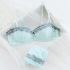 1/2 Cup Lace Push Up Bra and Panty Set Embroidery Sexy Underwire Brassiere