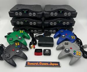 Nintendo 64 N64 Black Console + Controller + Accessory Region Free Used Tested