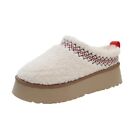 Womens *UGG* DUPES Tazz Braid Platform Slippers Ankle Boots Cotton Fluffy Shoes