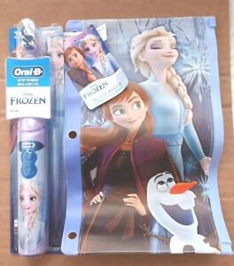 Oral-B Kids Elsa  Battery Power Toothbrush Featuring Disney's Frozen w/ Pouch