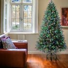 7.5ft Christmas Tree, With light+Ball , 550 Multicolor Lights, And 100 Balls