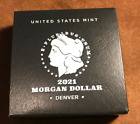 2021-D Morgan Silver Dollar US Mint Box with OGP, COA, & Cap ****NO COIN****